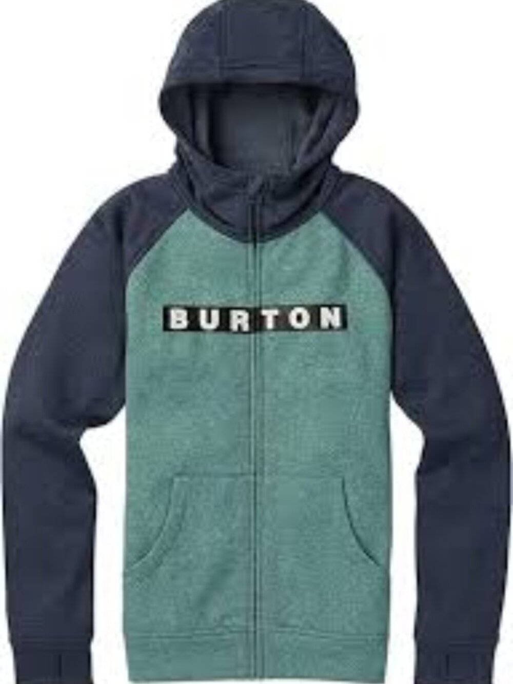 Burton Boys Medium Oak Full Zip Hoodie Trellis Heather/Mood Indigo Heather
